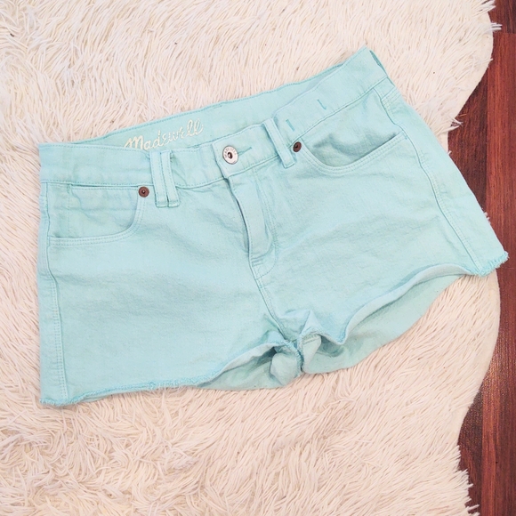 Madewell Pants - Madewell Blue Cut Off Shorts